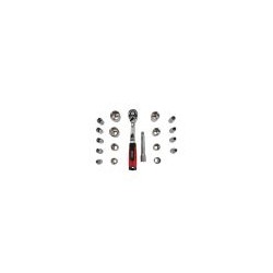 Juego de dados con matraca 1/2”, 20  Piezas