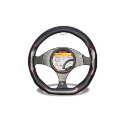 Cubrevolante de Piel Negro Forma D