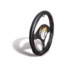 Cubrevolante de Piel Negro Forma D