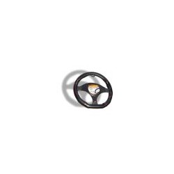 Cubrevolante de Piel Negro Forma D