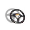 Cubrevolante de Piel Negro Forma D