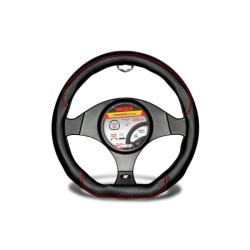 Cubrevolante de Piel Negro Forma D