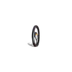 Cubrevolante de Piel Negro Forma D
